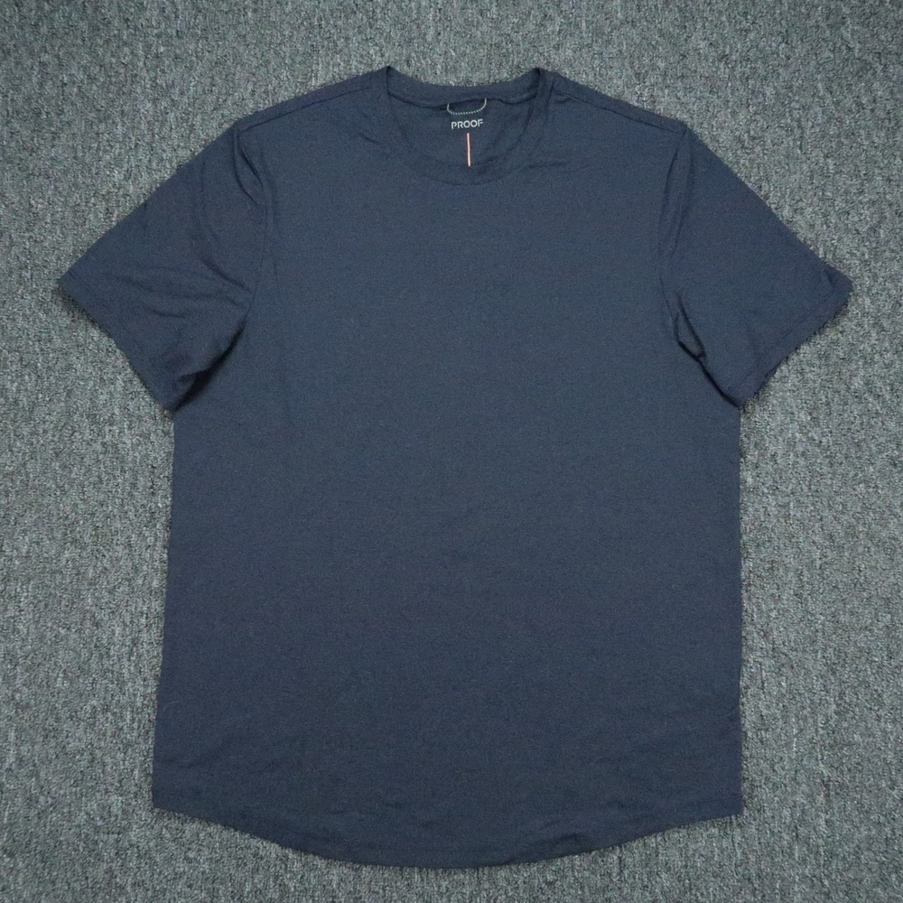 Proof Shirt Mens Large Blue Crew Neck Short Sleeve Performance Huckberry Travel